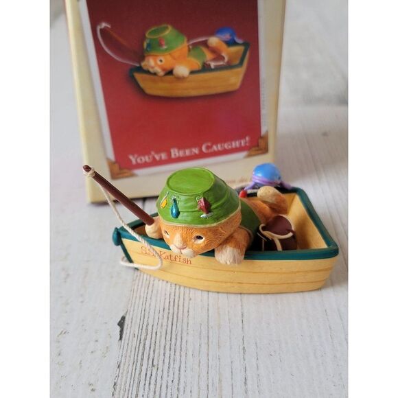 Hallmark you've been caught! 2005 ornament Xmas catfish - Picture 2 of 7